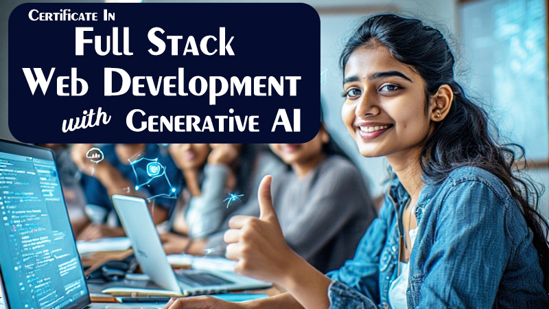 Certificate in Full Stack Web Development with Generative AI 
